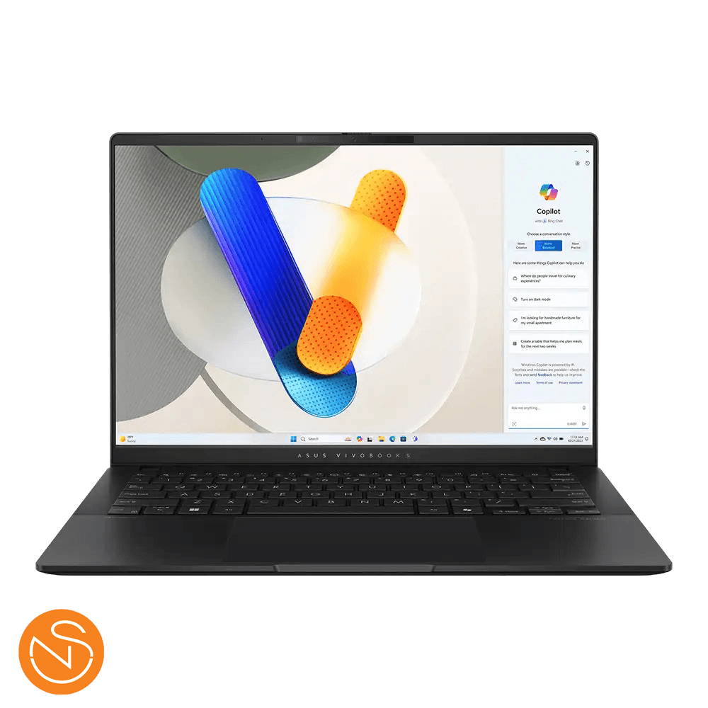 لپ تاپ 14 اینچی ایسوس ASUS VivoBook S14 – S5406SA | Ultra 7 256V | Ram 16 DDR5 | SSD 1TB | Intel Arc 130V — تصویر ۴