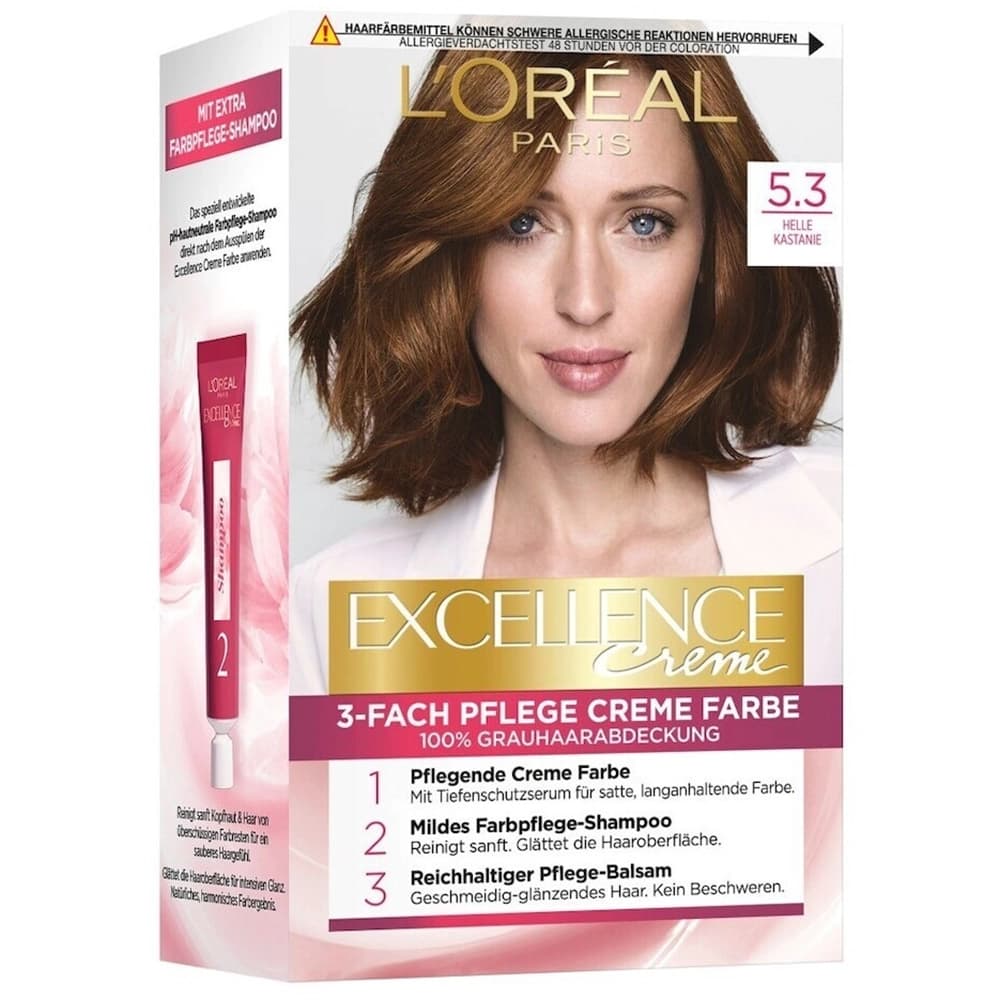 کیت رنگ مو لورال سری Excellence Creme (در ۱۱ رنگ) — تصویر ۲