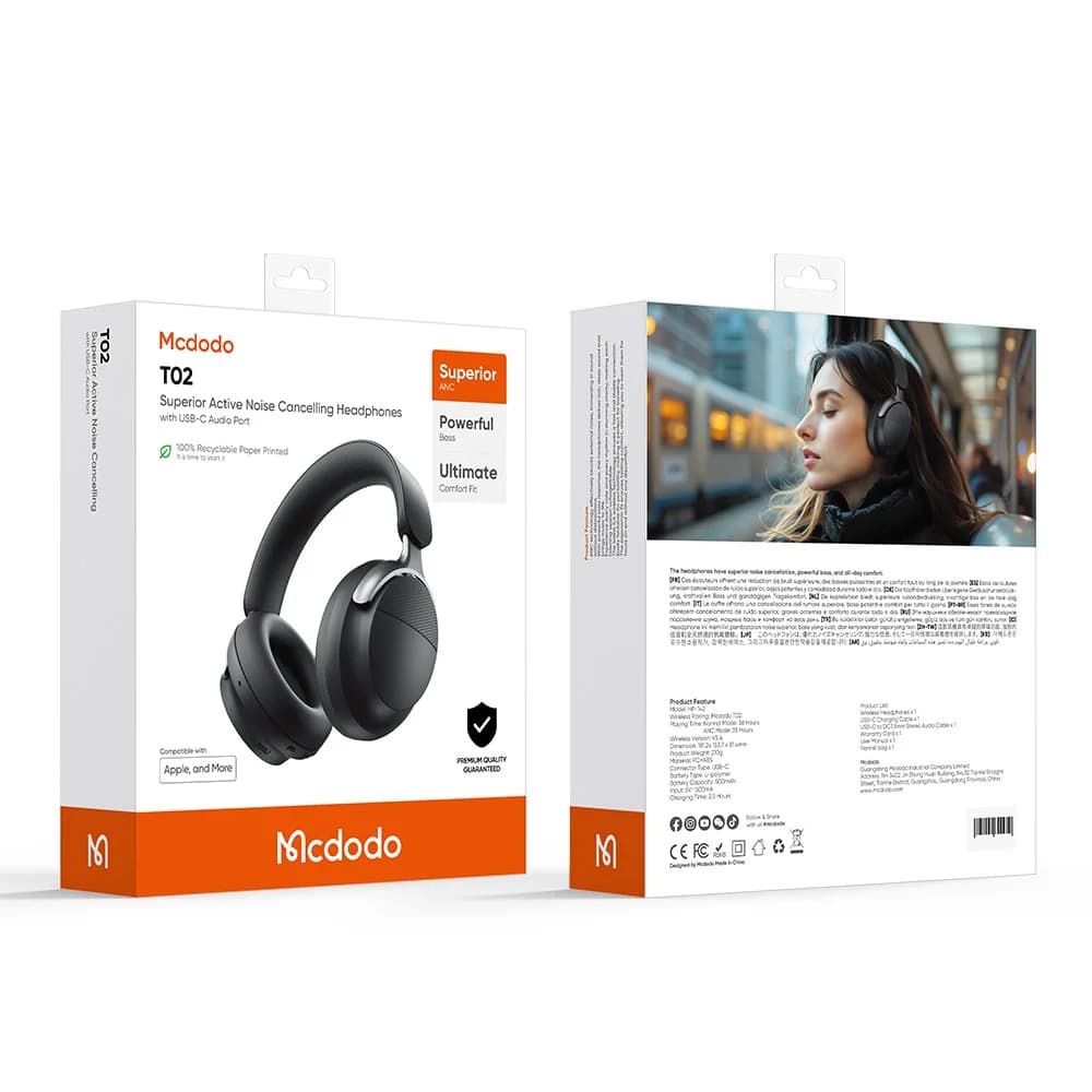 هدفون بلوتوث و هدست مک دودو مدل Mcdodo HP-142 — تصویر ۸