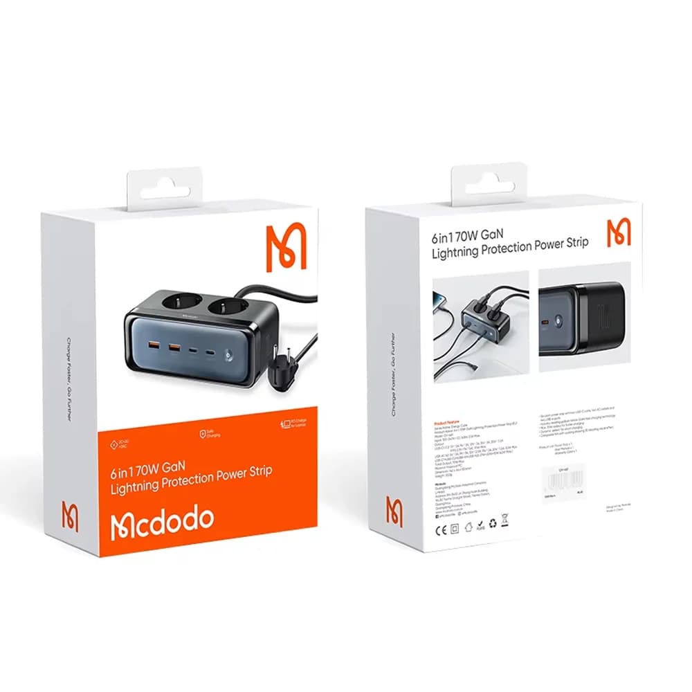 چندراهی برق و شارژر رومیزی مک دودو مدل Mcdodo CH-4610 — تصویر ۴