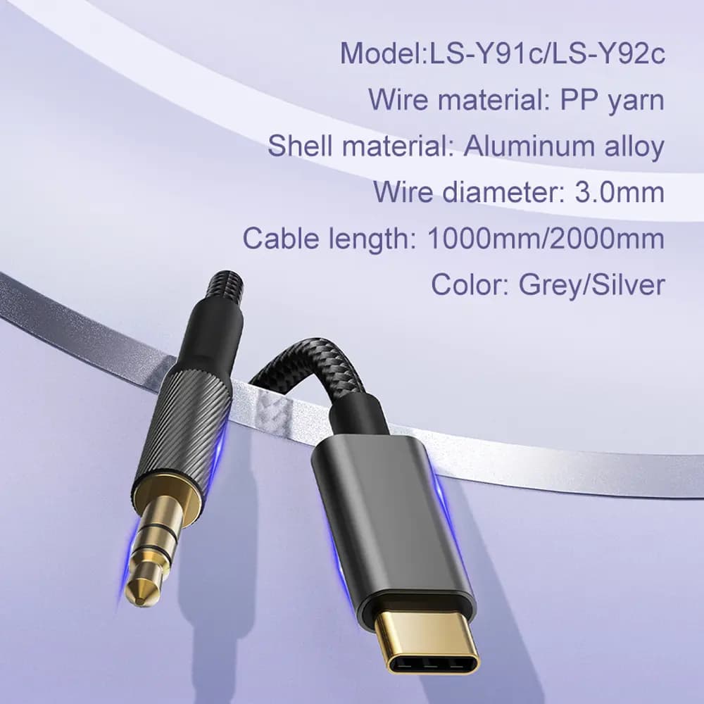 کابل صدا و AUX تایپ سی الدینیو مدل LDNIO LS-Y91c — تصویر ۴