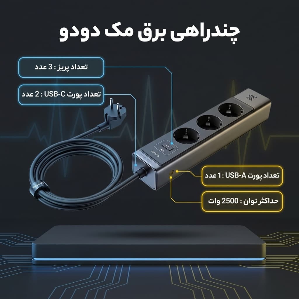 چندراهی برق مک دودو مدل CH-0620 — تصویر ۶