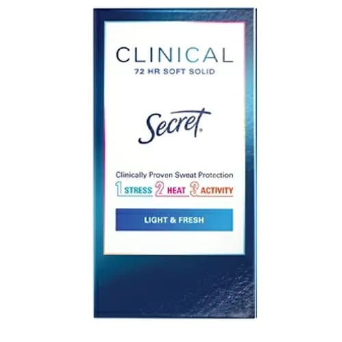 مام ضدتعریق سکرت کلینیکال مدل light and fresh وزن 45g