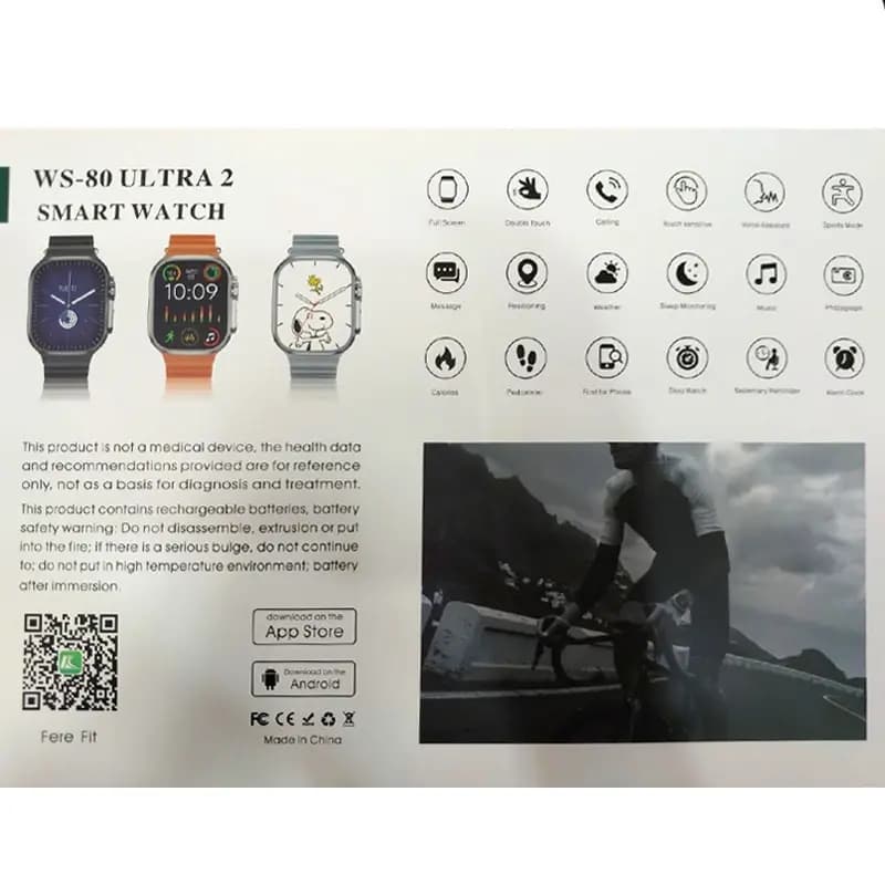 ساعت هوشمند طرح الترا مدل Wisme WS-80 Ultra 2 — تصویر ۱۰