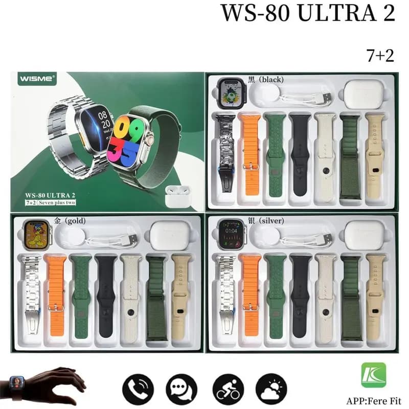 ساعت هوشمند طرح الترا مدل Wisme WS-80 Ultra 2 — تصویر ۳