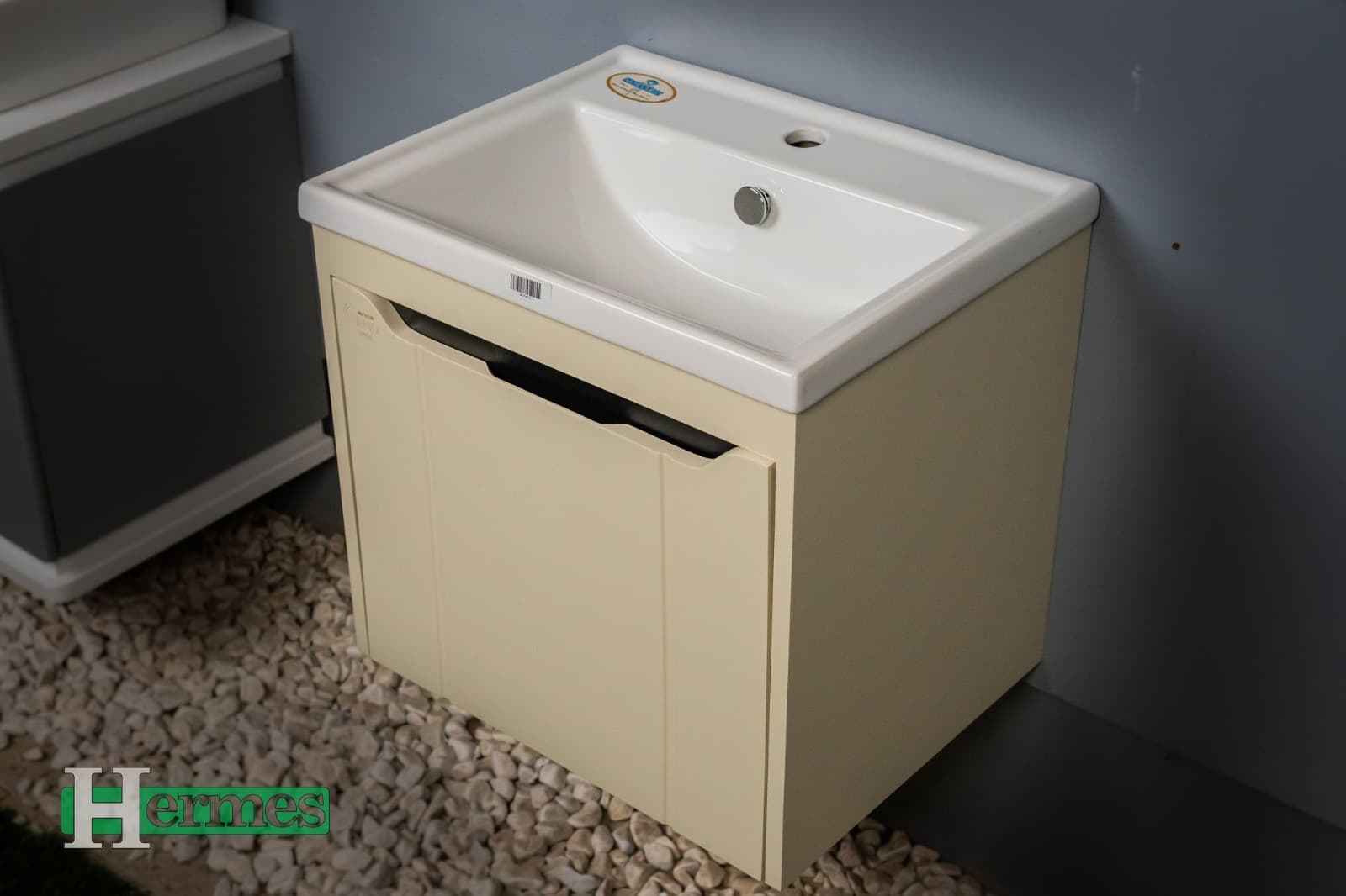 ست کامل روشویی کابینتی کرم مدل لیان — تصویر ۴