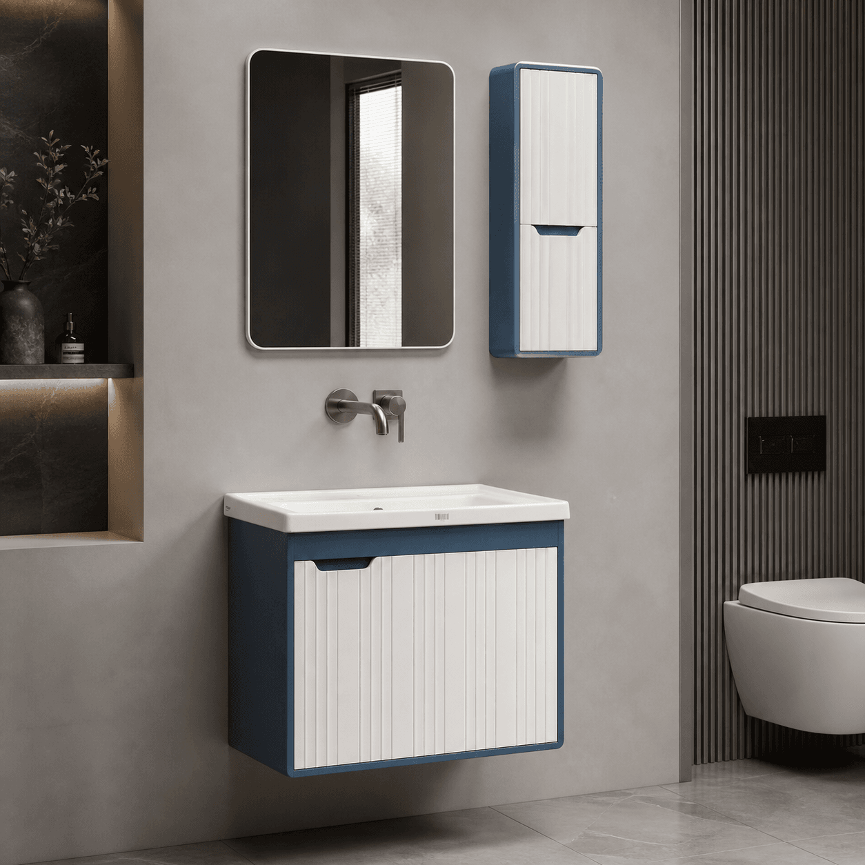 روشویی کابینتی‌و آینه باکس سایز بزرگ مدرن مدل مالن — تصویر ۹