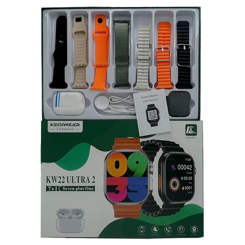 ساعت هوشمند طرح اپل واچ اولترا مدل KEQIWEAR KW22 Ultra 2 — تصویر ۵