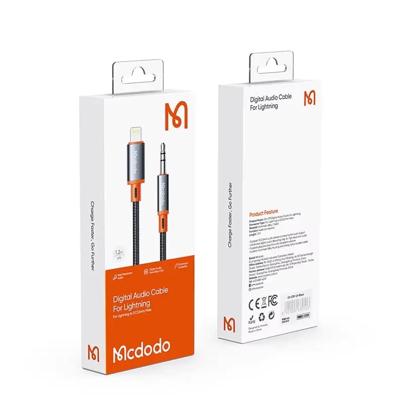 کابل صدا و AUX لایتنینگ مک دودو مدل Mcdodo CA-0780 — تصویر ۶