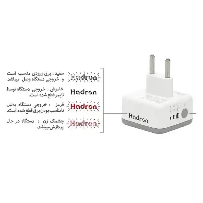 محافظ برق هوشمند تایمردار هادرون مدل Hadron P103 — تصویر ۱۱