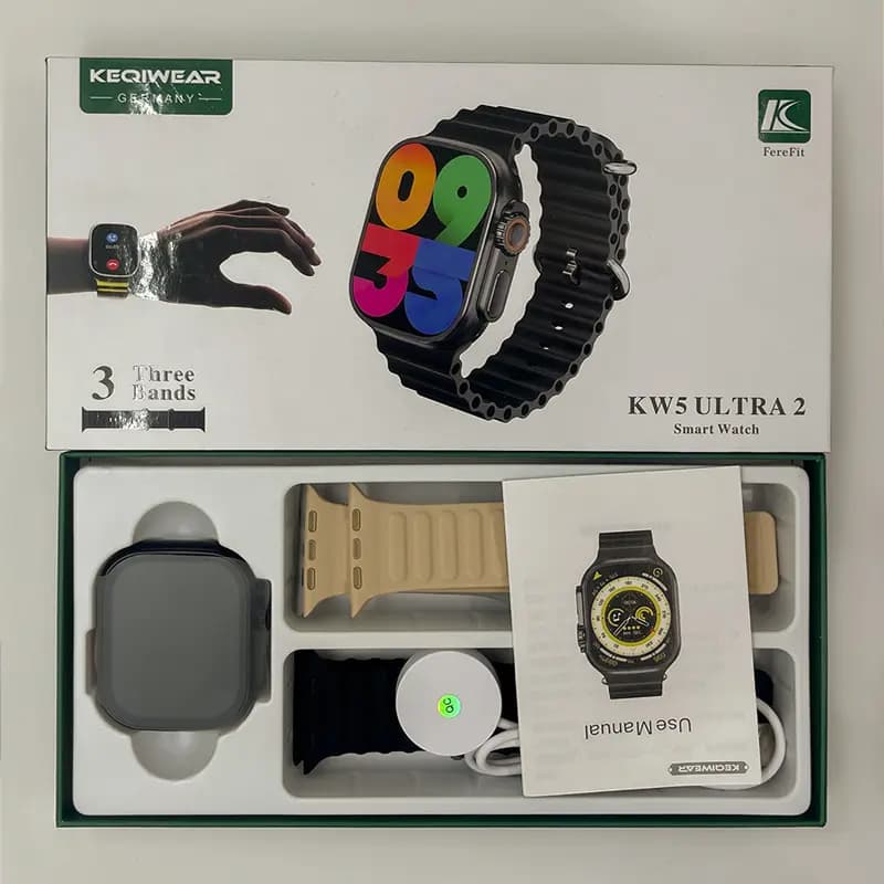 ساعت هوشمند طرح اپل واچ اولترا مدل KEQIWEAR KW5 Ultra 2 — تصویر ۸