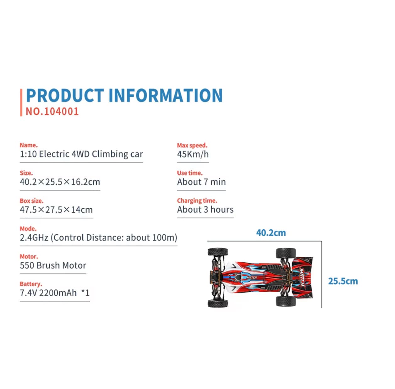ماشین کنترلی wltoys 104001 — تصویر ۱۰