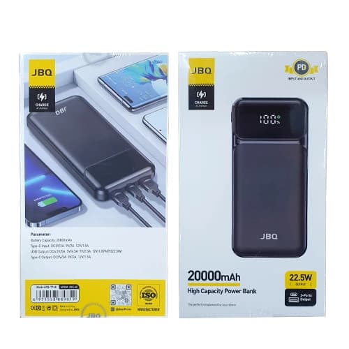 پاوربانک 20000 میلی آمپر JBQ مدل PB-7740