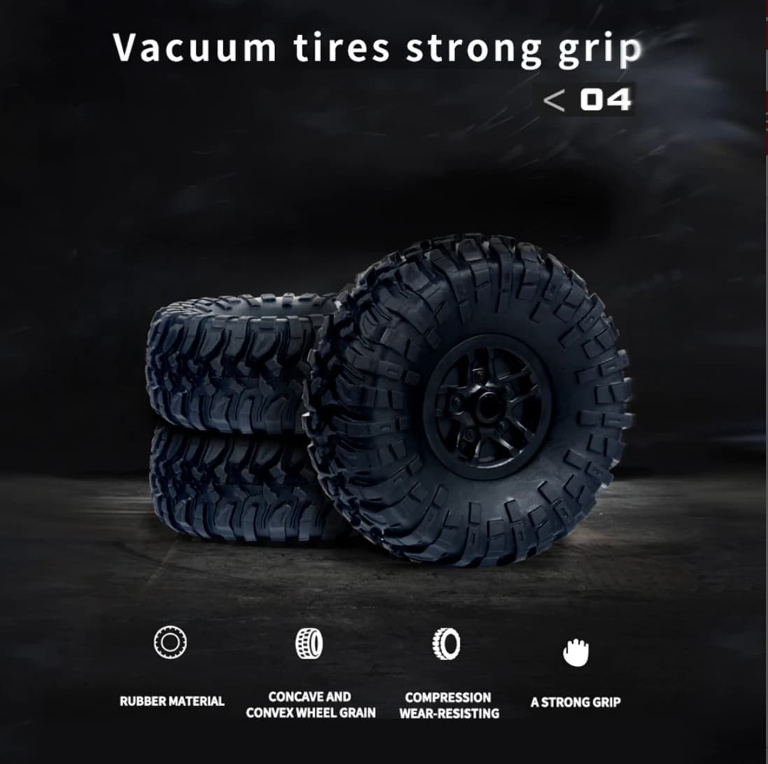 ماشین کنترلی جیپ مدل rock crawler سبز — تصویر ۱۰