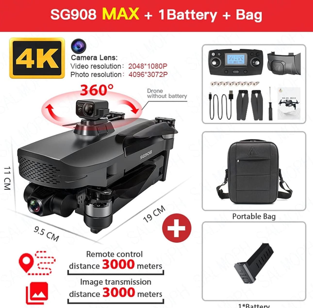 کوادکوپتر ZLRC SG908 Max — تصویر ۱۲