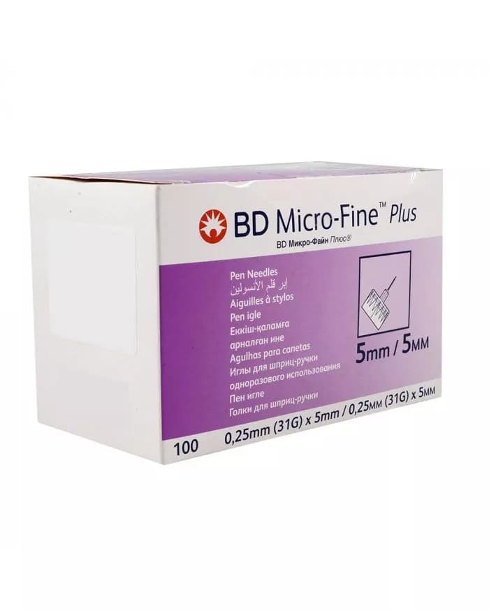 سرسوزن بی دی میکروفاین پلاس 5میل BD Micro-fine Plus Insulin Syringe 5m
