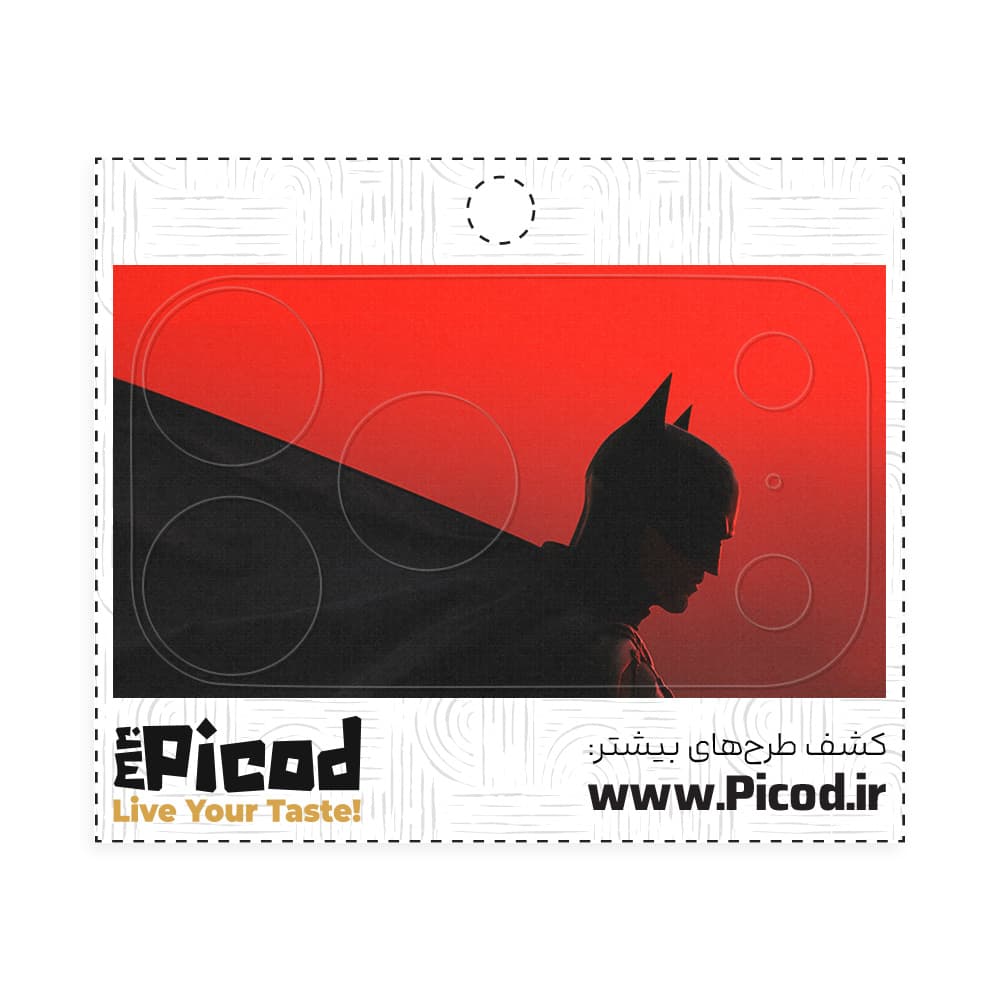اسکین محافظ لنز آیفون۱۷ طرح بتمن کد PCD-CS1014 — تصویر ۸