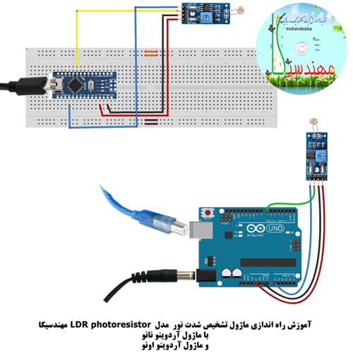 ماژول حساس به نور محیط با رله مهندسیکا مدل LDR 20kit — تصویر ۲