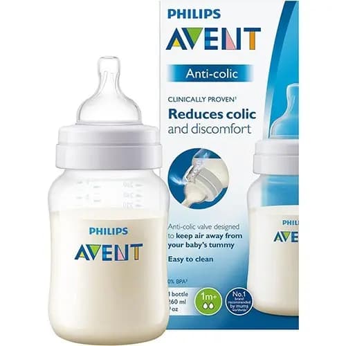 شیشه شیر کلاسیک ۲۶۰ میلی‌لیتر فیلیپس اونت PHILIPS AVENT سری AntiColic — تصویر ۷