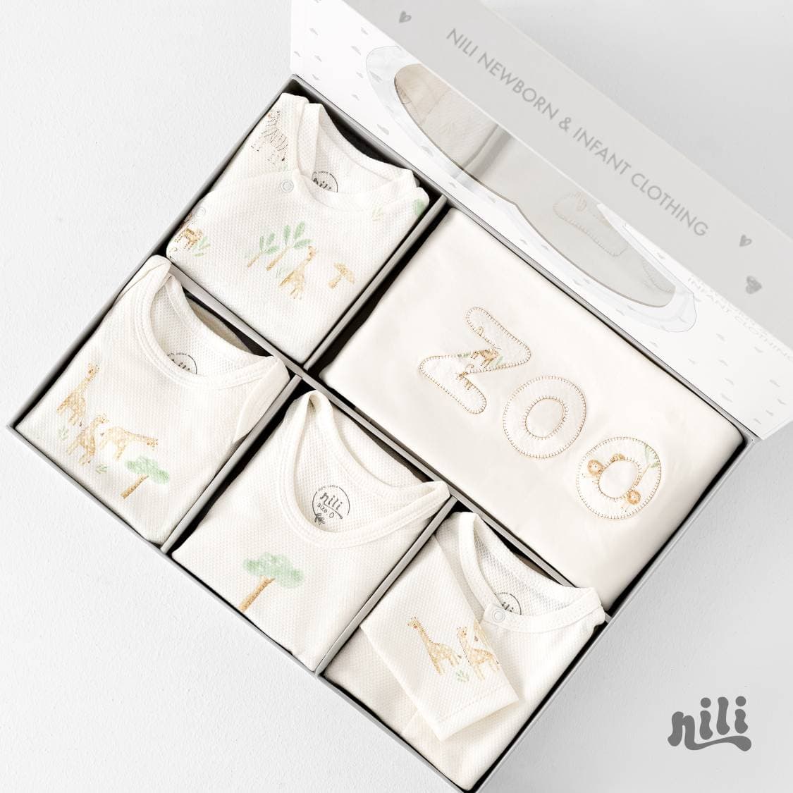 ست 13 تیکه بیمارستانی نیلی nili طرح جنگل کد 3979 — تصویر ۶