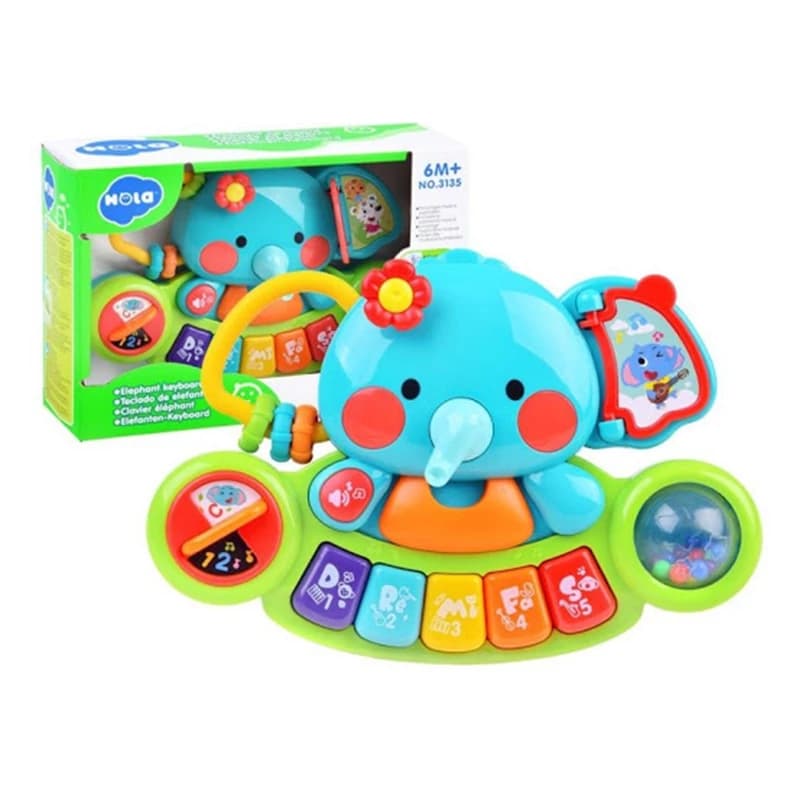پیانو موزیکال هالی تویز huile toys طرح فیل
