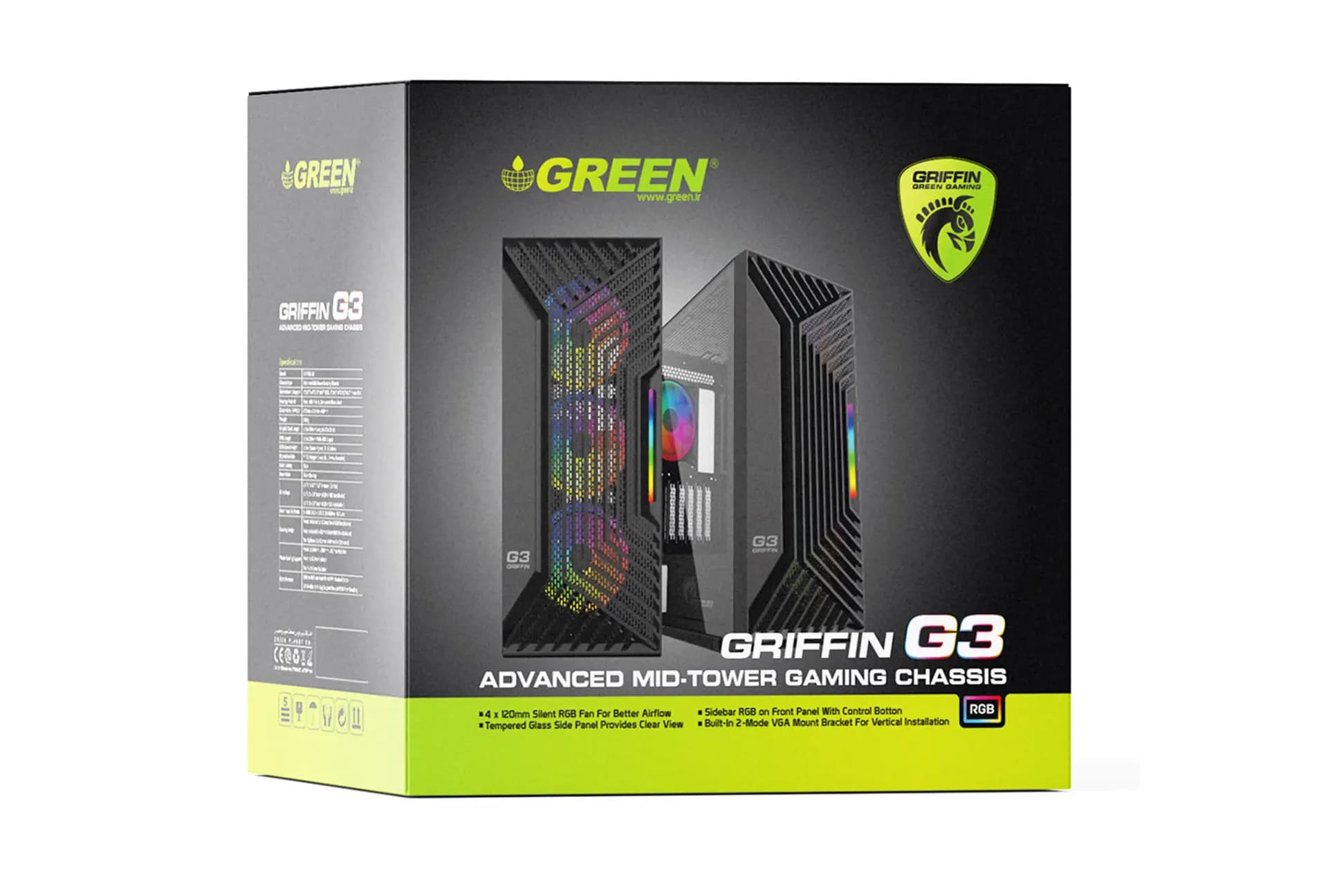 کیس کامپیوتر گرین G3