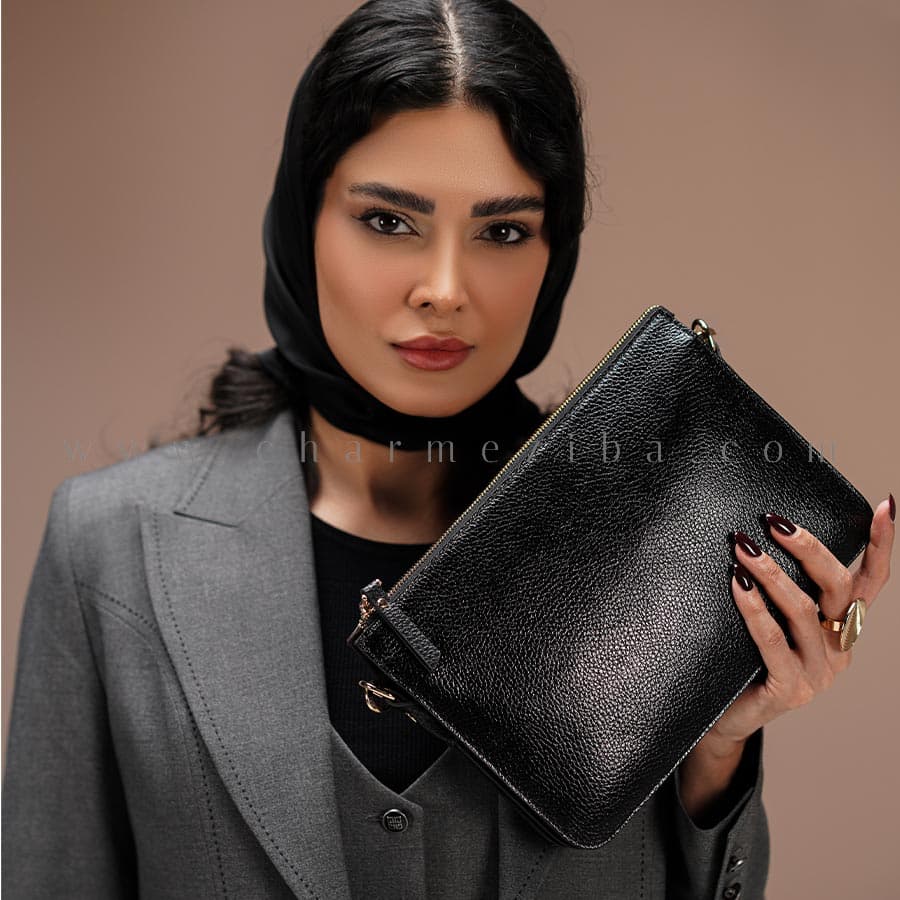 کیف دوشی چرم زنانه CODE:472/4 — تصویر ۲