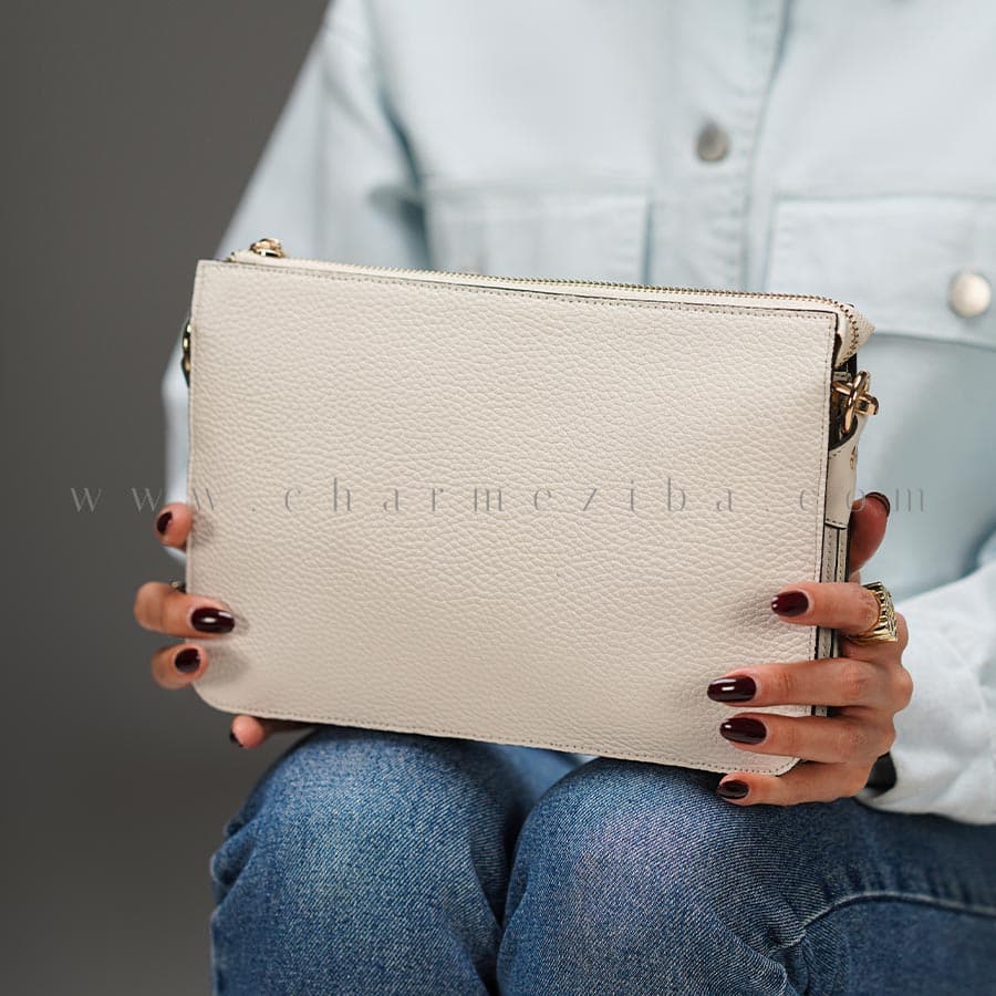 کیف دوشی چرم زنانه CODE:472/4 — تصویر ۴