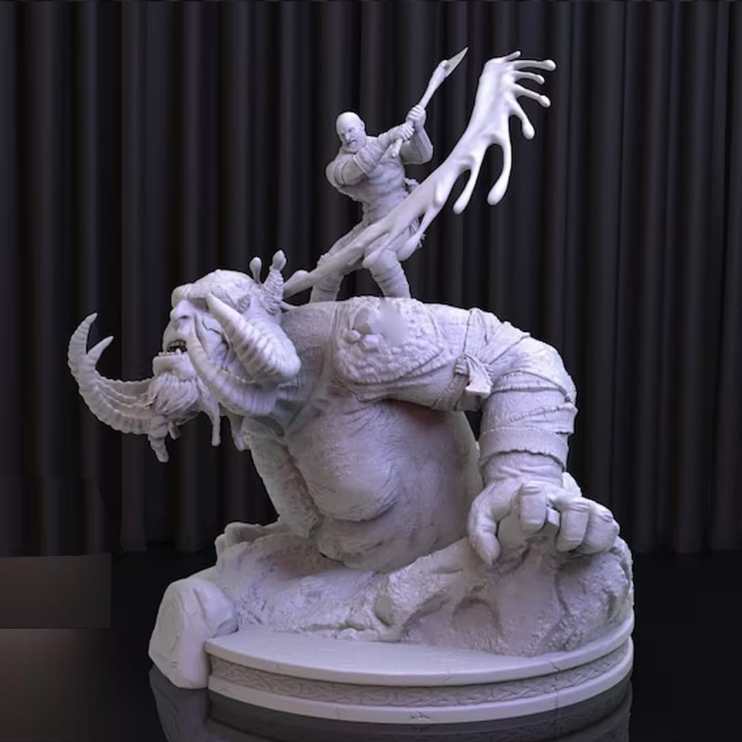 مدل سه بعدی STL کریتوس خدای جنگ GOD OF WAR طرح 1 ( نسخه دانلودی مجازی) — تصویر ۴