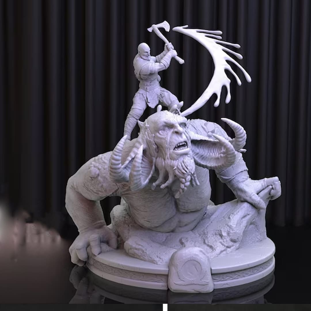 مدل سه بعدی STL کریتوس خدای جنگ GOD OF WAR طرح 1 ( نسخه دانلودی مجازی) — تصویر ۳
