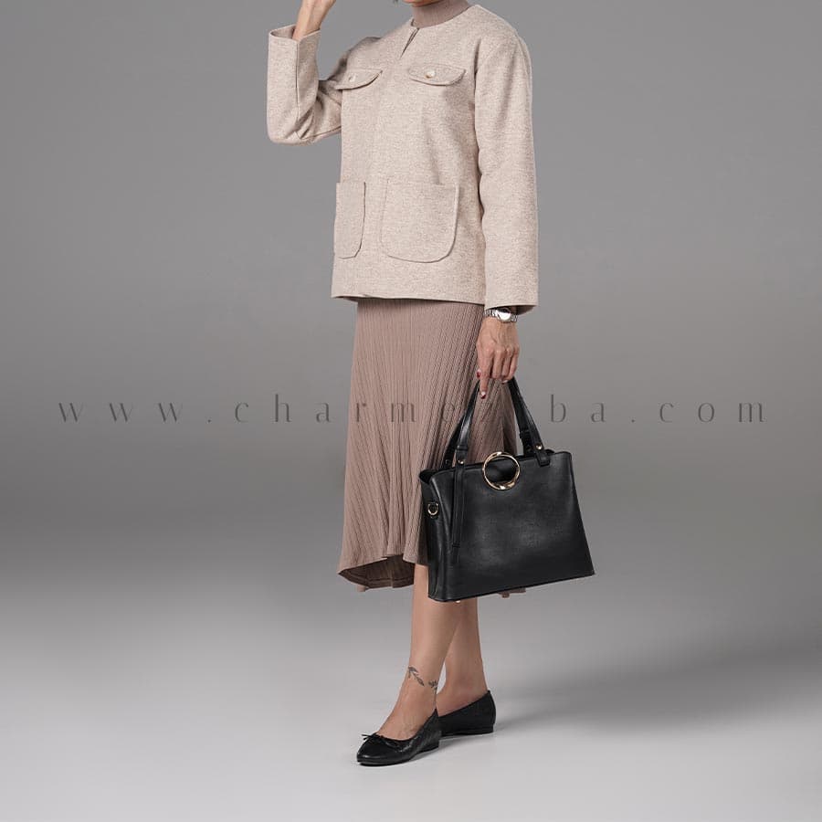 کیف دستی چرم زنانه CODE:313/4 — تصویر ۳
