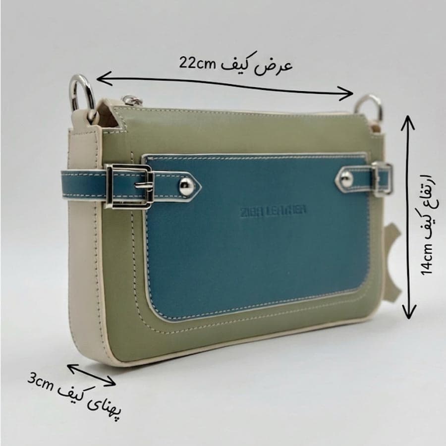 کیف دوشی چرم زنانه CODE:304/4 — تصویر ۱۲