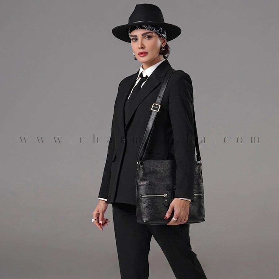 کیف دستی چرم زنانه CODE:457/4 — تصویر ۱۱