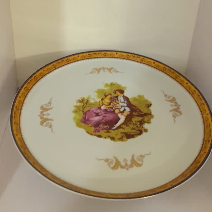 دیس پایه دار گرد لیلی مجنون لمونژ چینی پردیس مدل پیتزا خوری — تصویر ۵