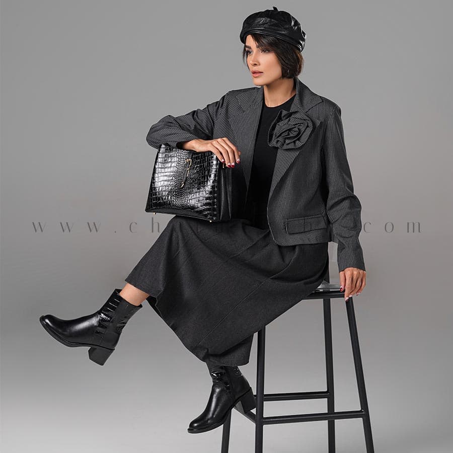 کیف دوشی چرم زنانه CODE:312/4 — تصویر ۹