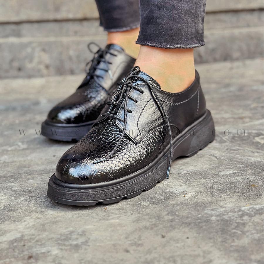 کفش چرم کلاسیک زنانه CODE:800