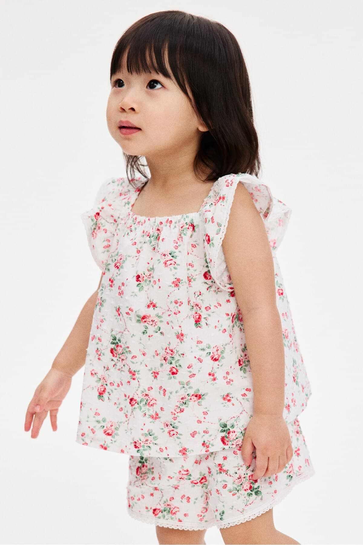 ست نوزادی اچ اند ام دخترانه سفید | H&M 1335160 CN — تصویر ۲