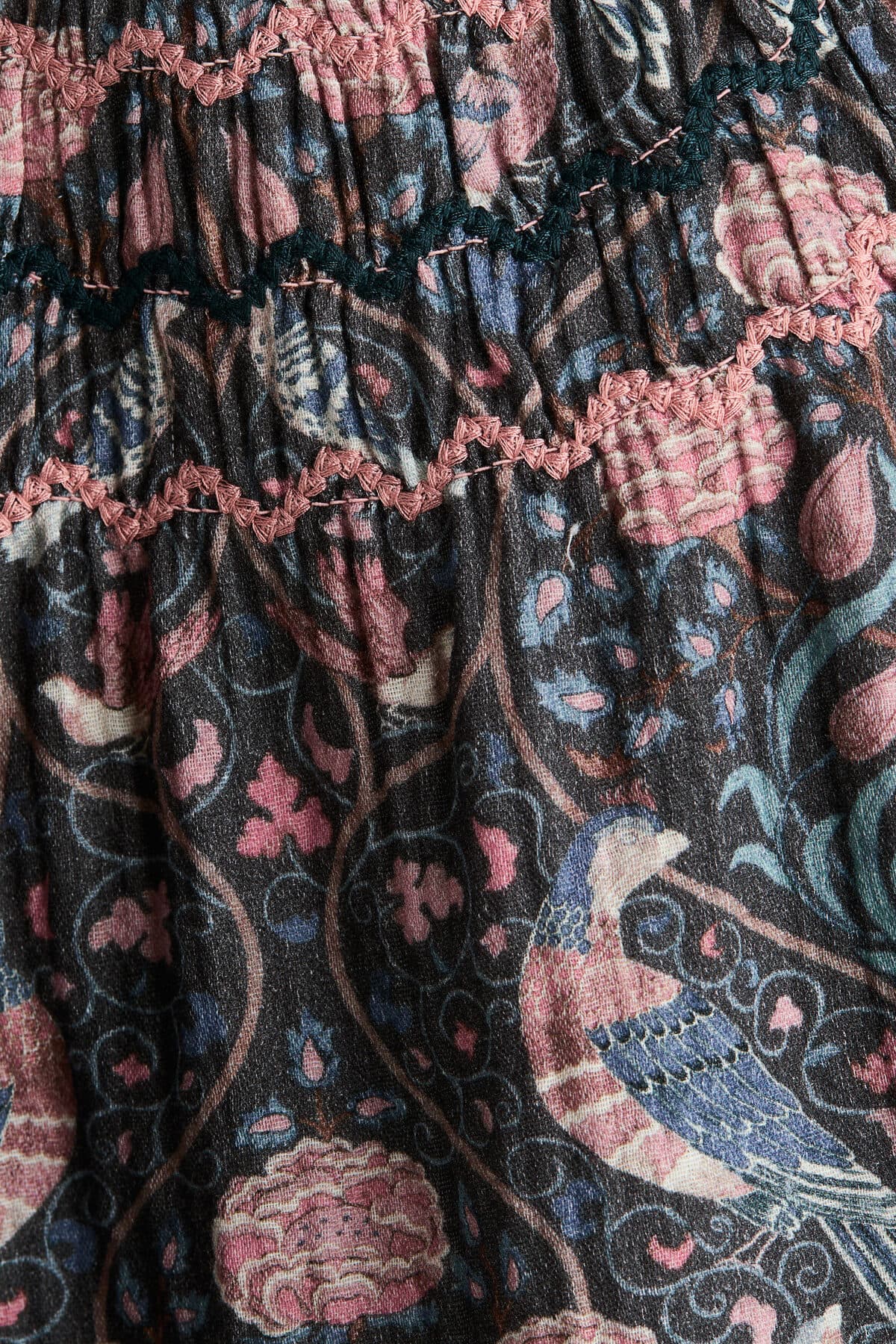 بلوز اچ اند ام دخترانه فیروزه طرح دار Regular/رگولار پف دار | H&M 1361314 CN — تصویر ۱۰