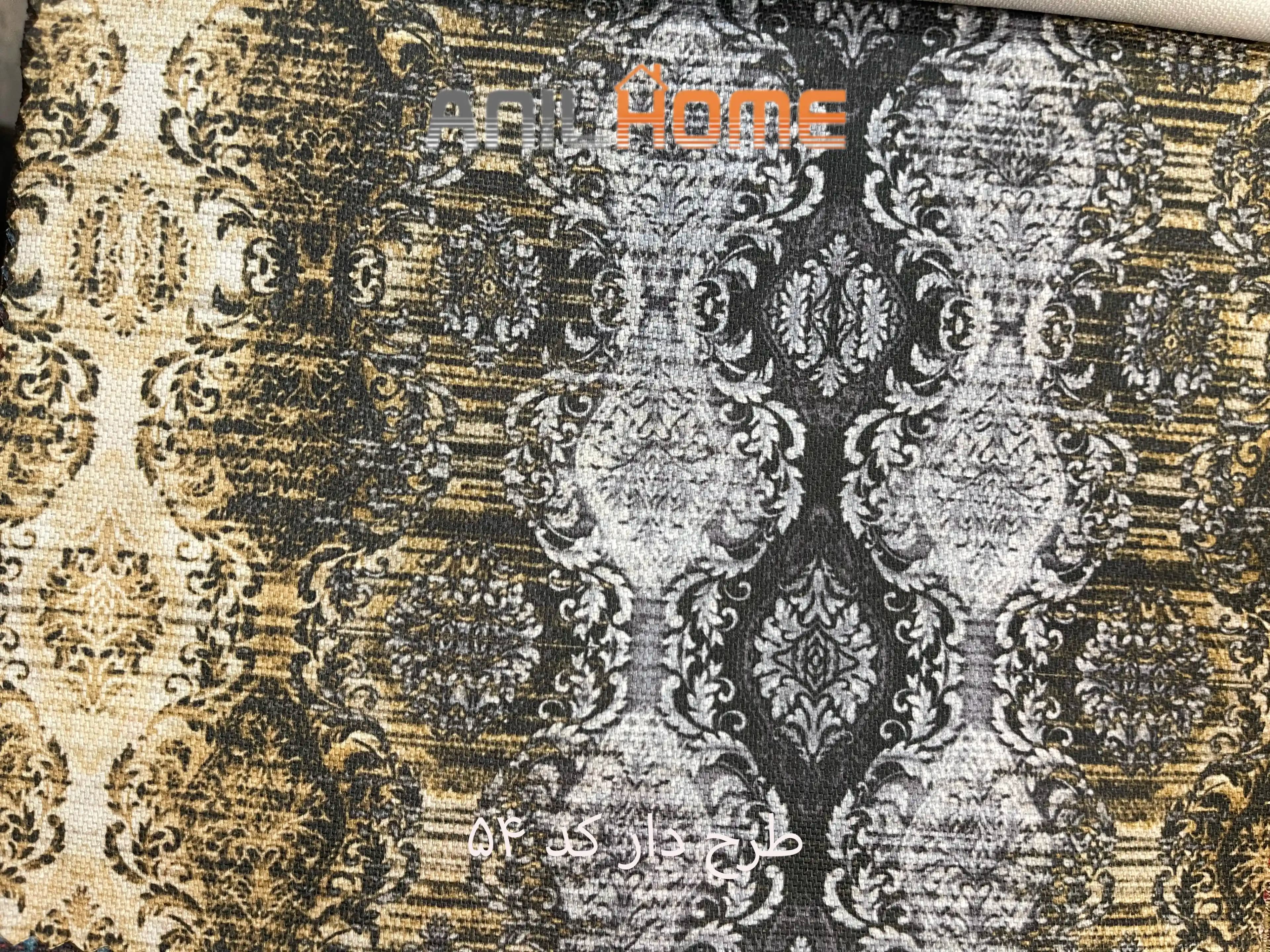 پارچه مبلی کتان طرحدار کد 54 — تصویر ۲