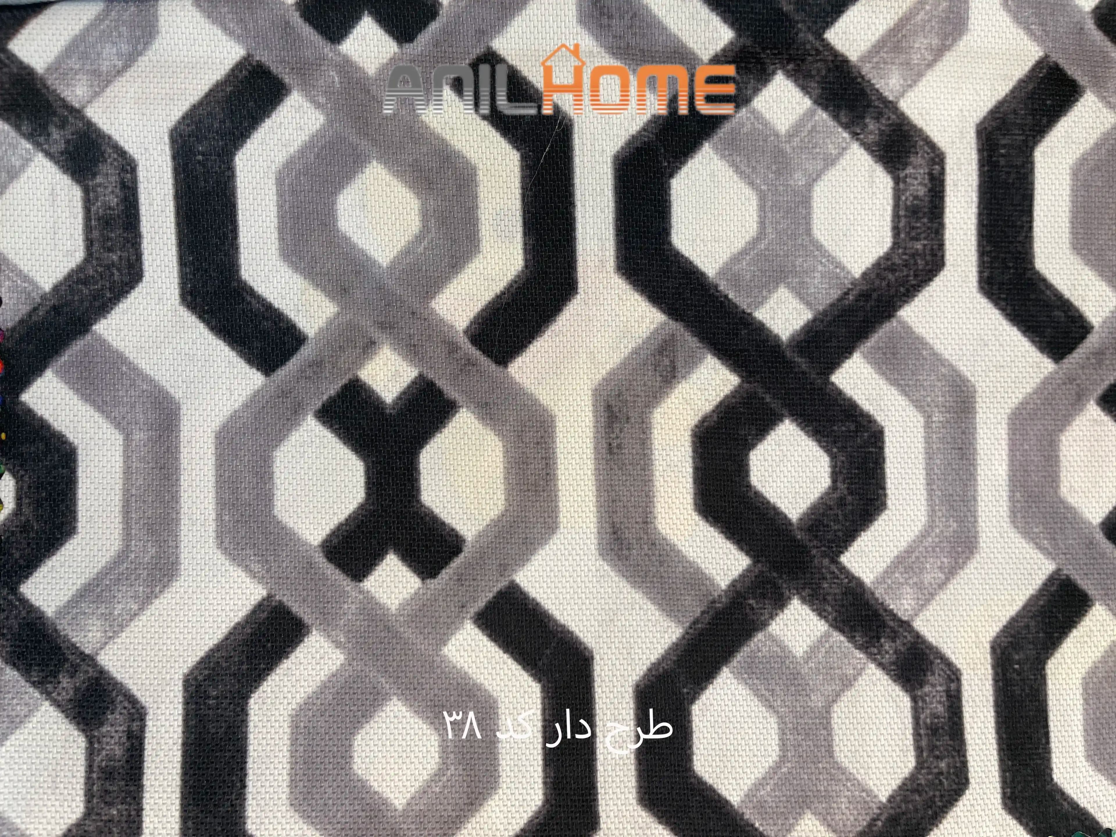 پارچه مبلی کتان طرحدار کد 38 — تصویر ۲