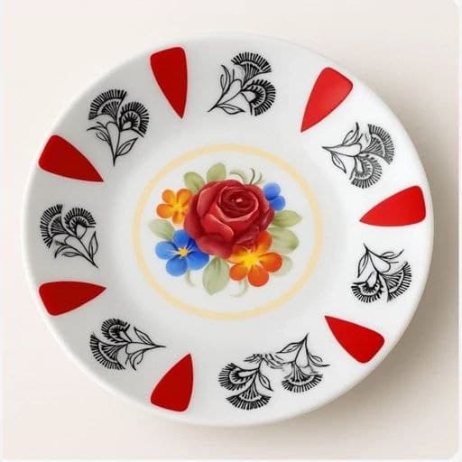 نعلبکی واتسون طرح محرمات کف گل مجموعه 6 عددی