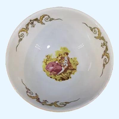 کاسه آبگوشت خوری چینی پردیس مدل لیلی و مجنون لمونژ بسته 6 عددی — تصویر ۳