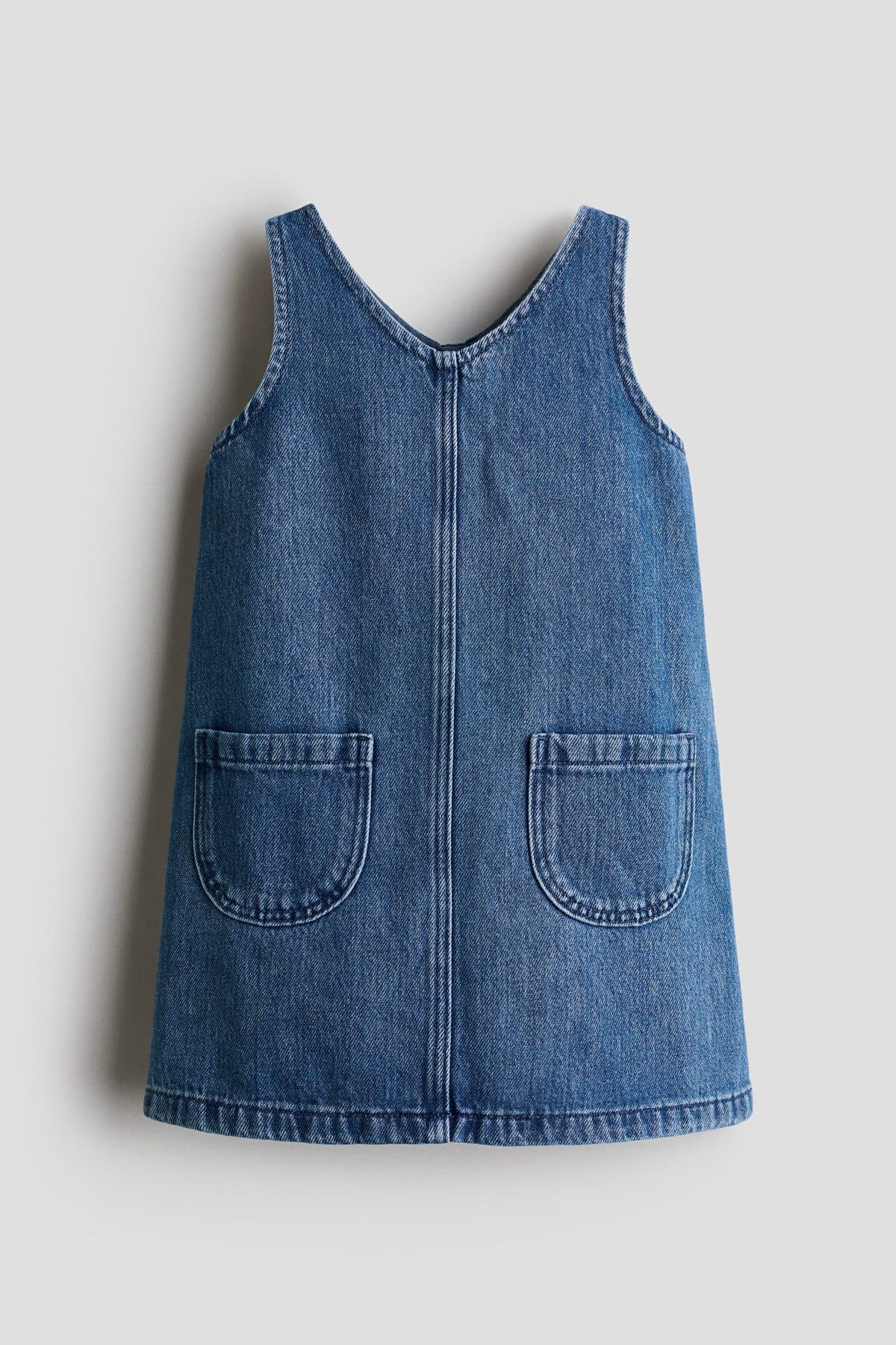لباس اچ اند ام دخترانه آبی راسته Regular/رگولار | H&M 1359761 BD — تصویر ۴