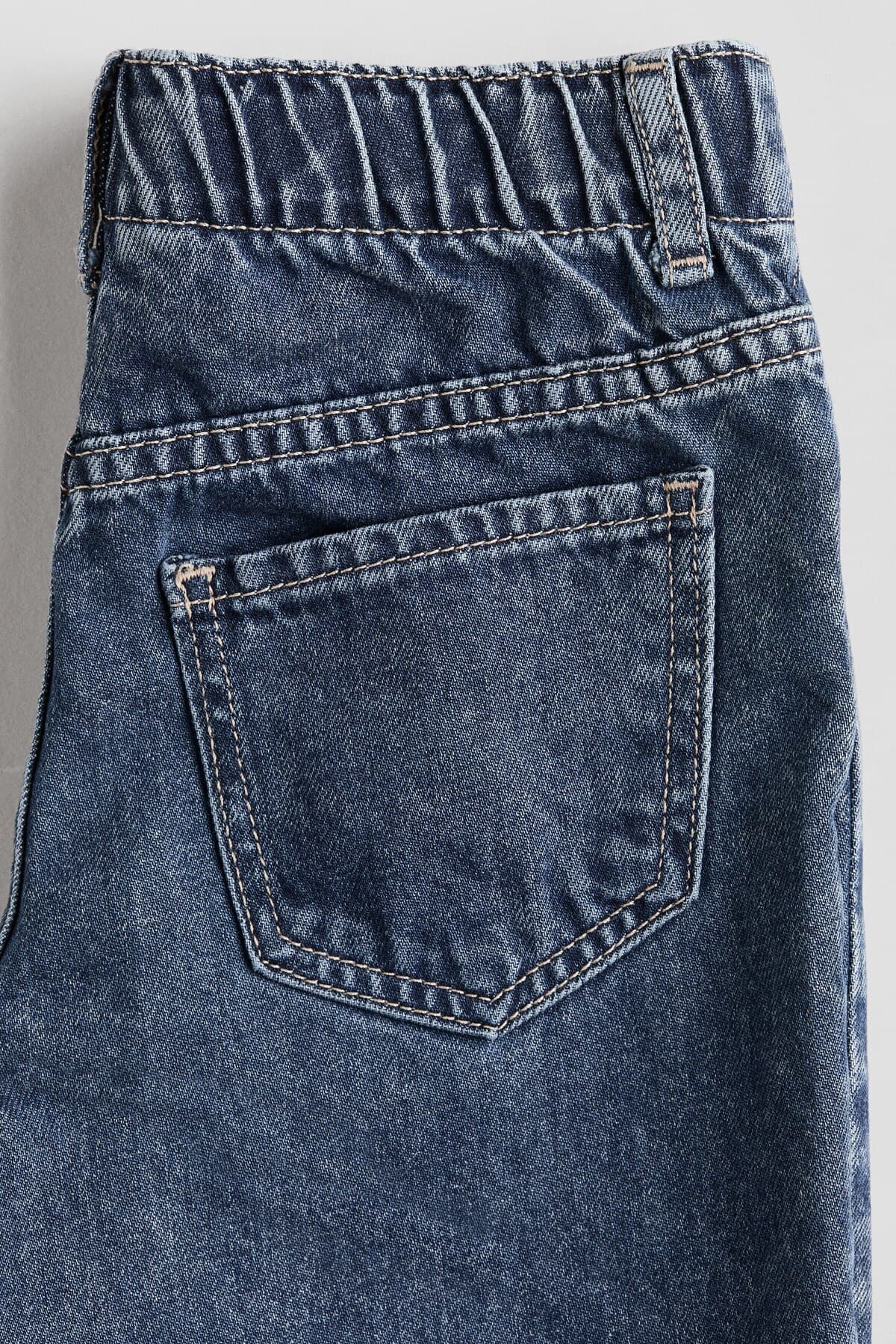 شلوار جین اچ اند ام دخترانه آبی راسته Barrel Barrel | H&M 1352964 CN — تصویر ۵