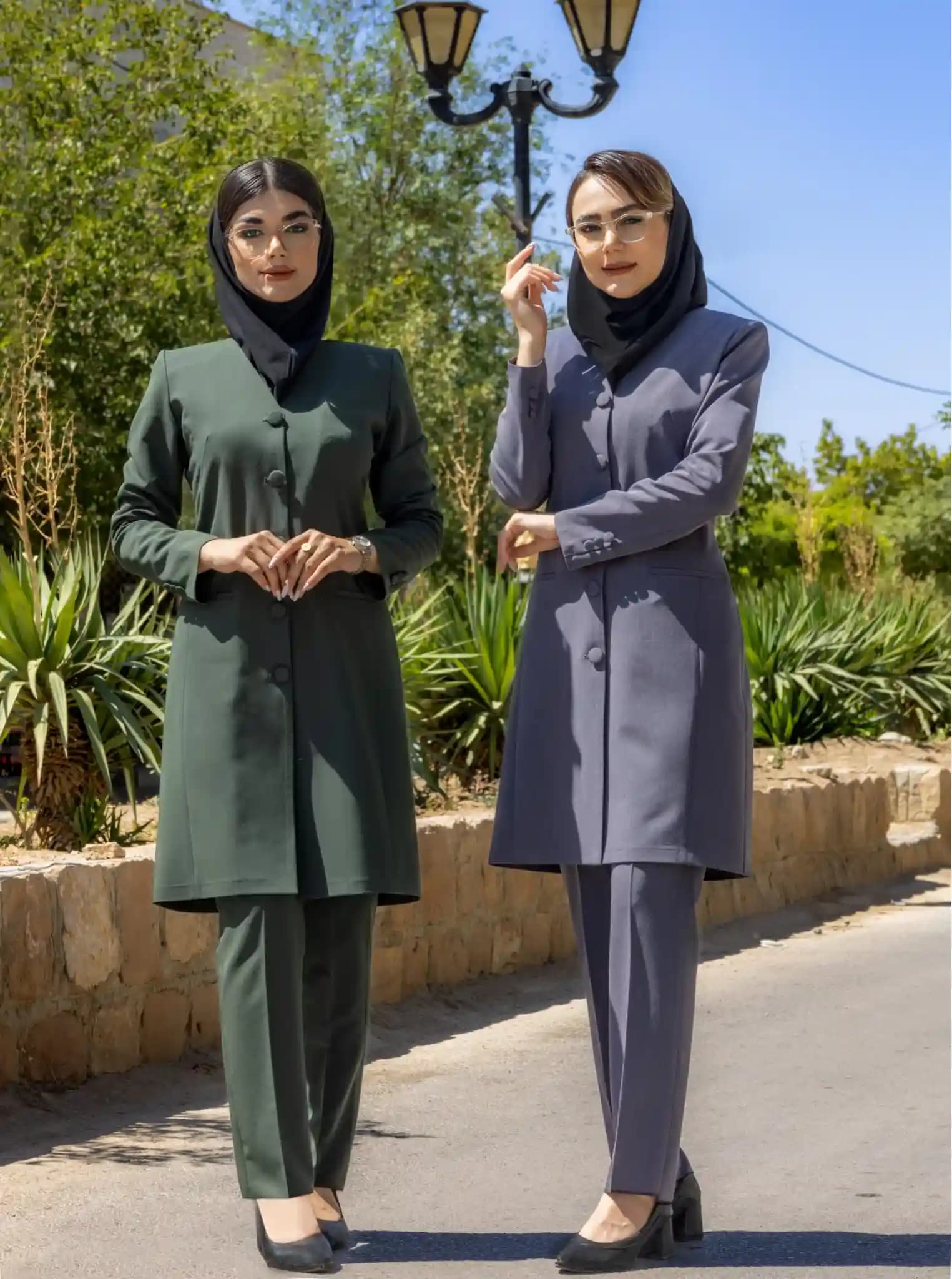 مانتو شلوار اداری سبک و با کیفیت باران دخت مدل افرا کد 4070