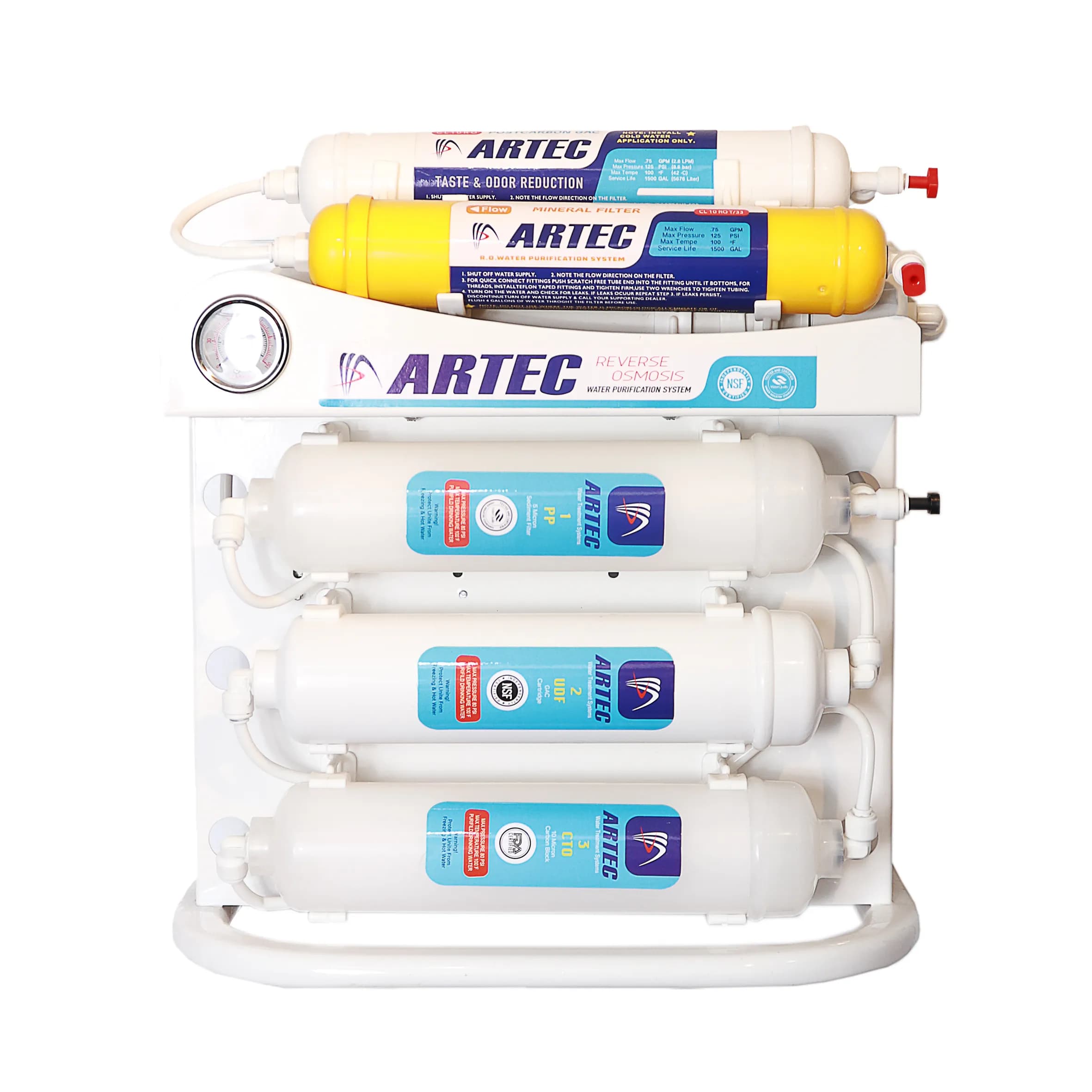 دستگاه تصفیه آب 6 مرحله اینلاین تایوانی آرتک RO-6 -ARTEC