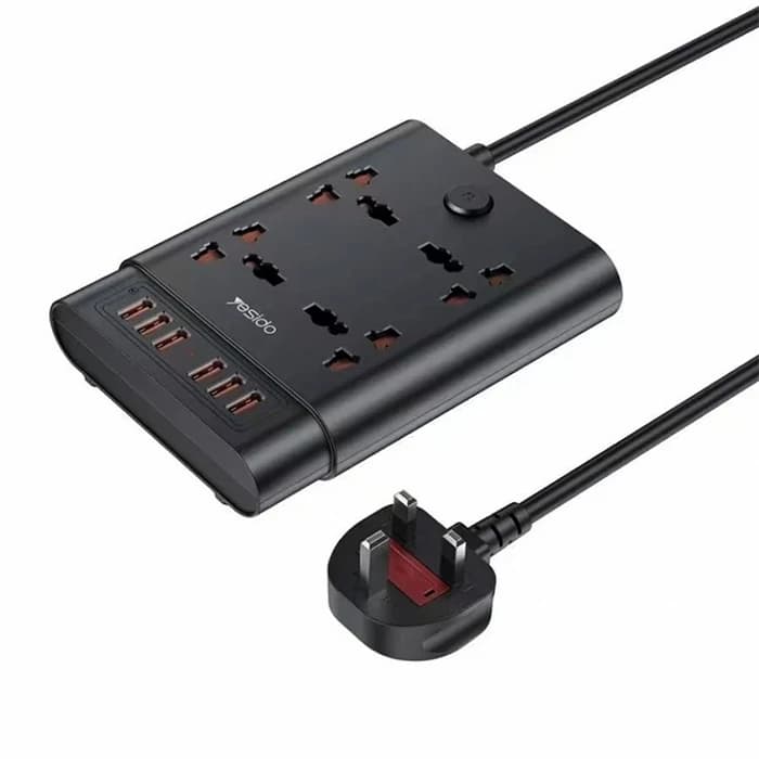 چندراهی برق 4 خانه یسیدو 6USB مدل MC08