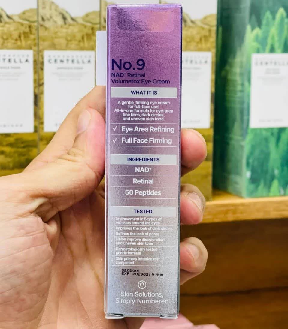 کرم دور چشم نامبوزین شماره 9 حاوی NAD+ و رتینول حجم 20میل — تصویر ۱۲
