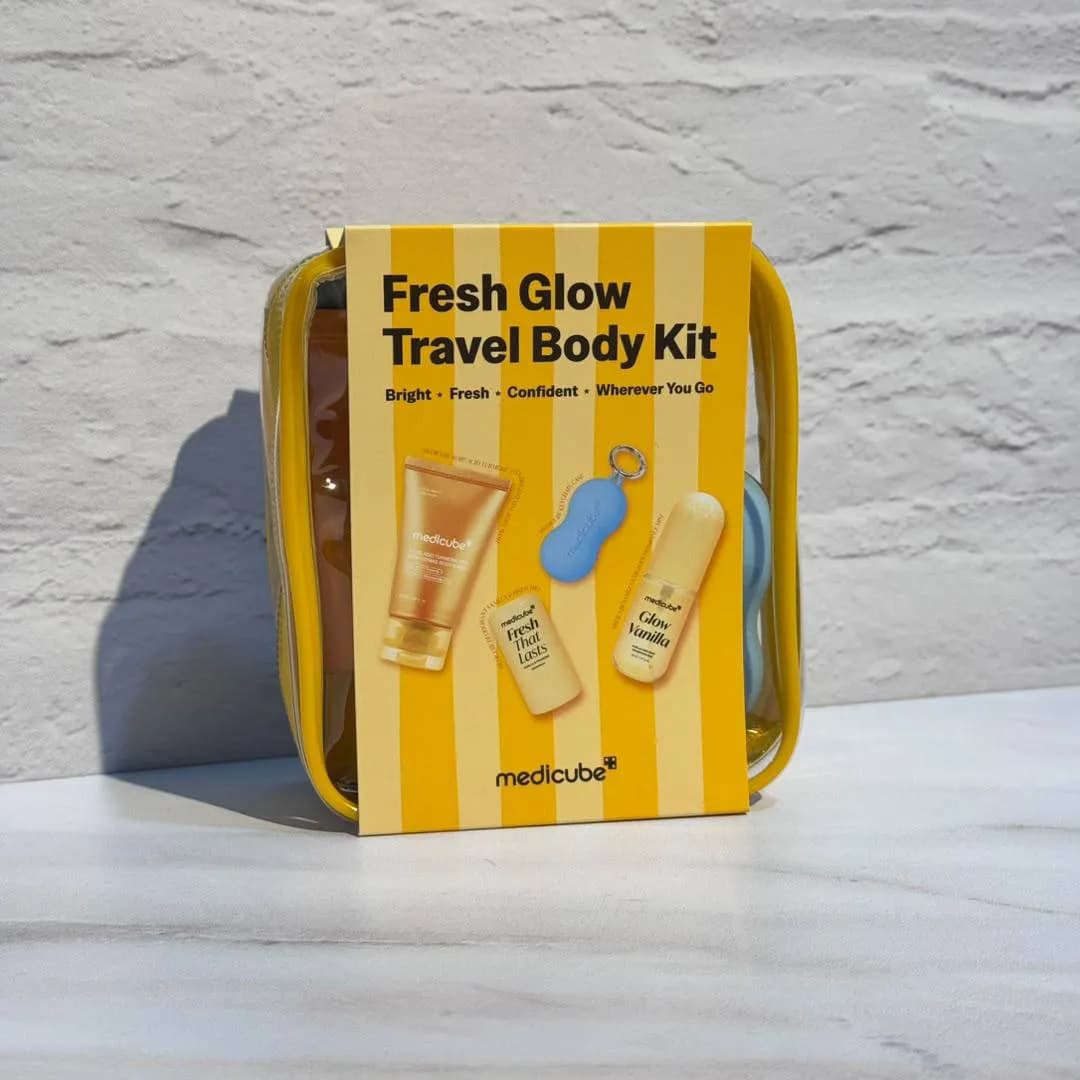 کیت مسافرتی محصولات بدن مدی کیوب Medicube Fresh Glow Travel Body Kit