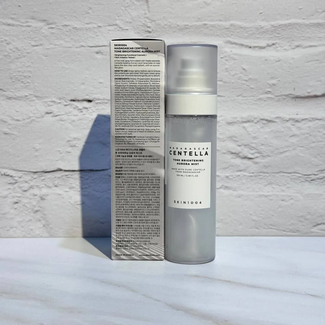 میست ضد لک و روشن کننده سنتلا اسکین 1004 SKIN1004 Centella Tone Brightening Aurora Mist — تصویر ۲